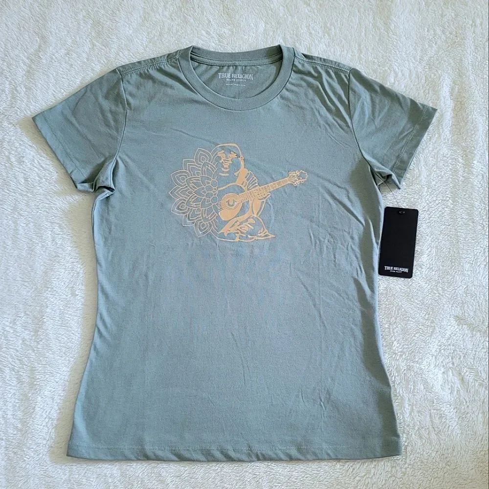 True Religion🙏 Buddha☸️ With Lotus Flower Graphic Tee👕 - NWT